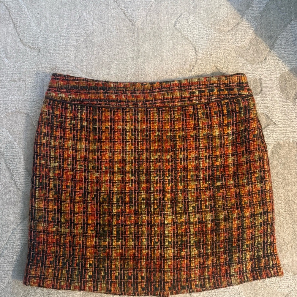 Outback Red Orange and Black Mini Skirt